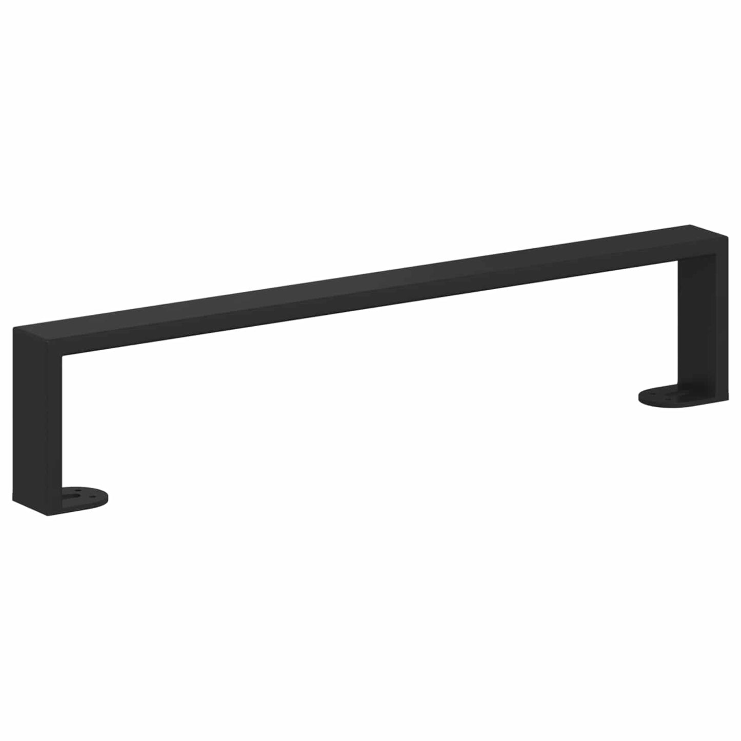 vidaXL Furniture Feet 12 pcs Black 481 x 40.5 x 100 mm Iron 6