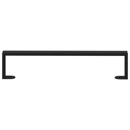 vidaXL Furniture Feet 12 pcs Black 481 x 40.5 x 100 mm Iron 4