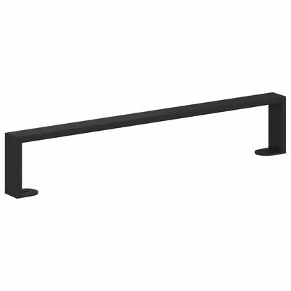 vidaXL Furniture Feet 12 pcs Black 546 x 40.5 x 100 mm Iron 6