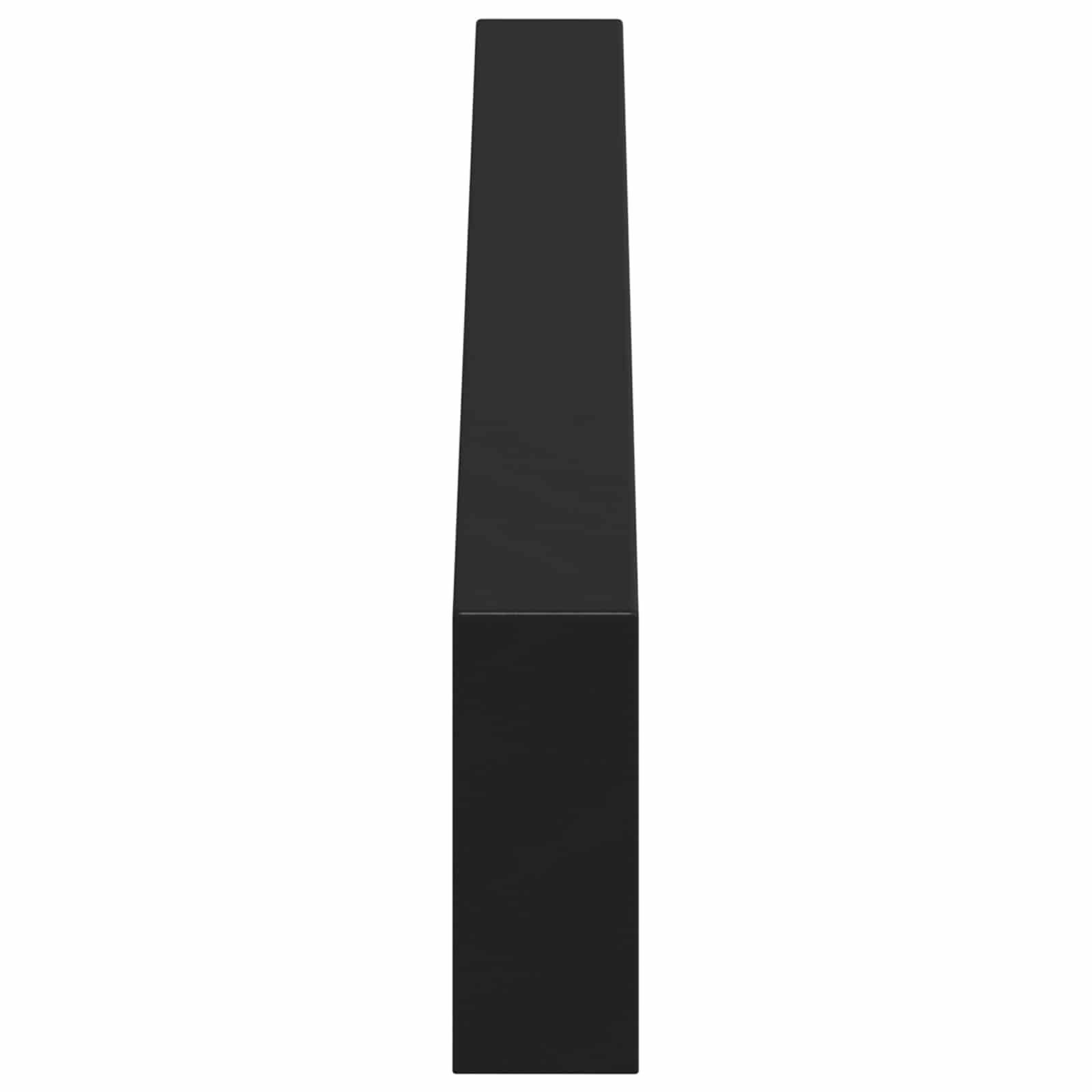 vidaXL Furniture Feet 12 pcs Black 546 x 40.5 x 100 mm Iron 5