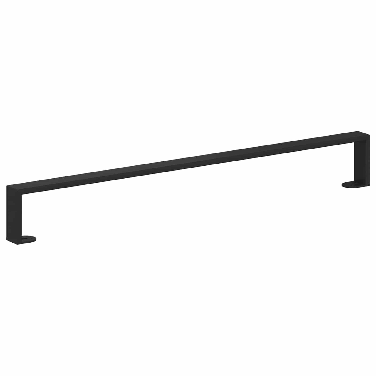 vidaXL Furniture Feet 12 pcs Black 796 x 40.5 x 100 mm Iron 6
