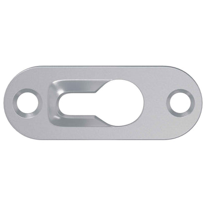 vidaXL Keyhole Hanger 3673 pcs Silver 45 x 16 x 3.5 mm Iron 5
