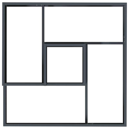 vidaXL Garden Planter Anthracite 60 x 60 x 50 cm Cold-rolled Steel 6