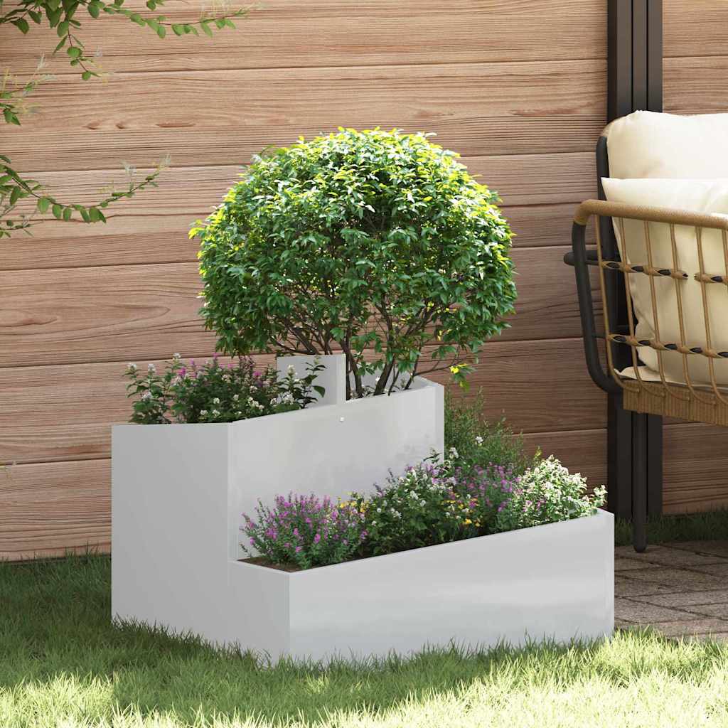 Garden Planter 60 x 60 x 50 cm Cold-rolled Steel Galvanised