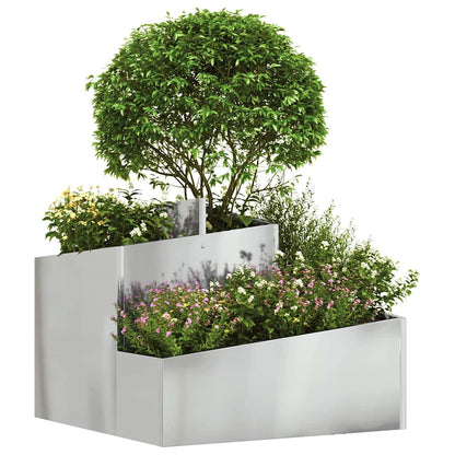 Garden Planter 60 x 60 x 50 cm Cold-rolled Steel Galvanised