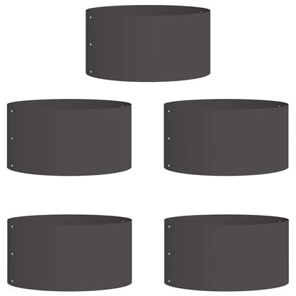 Planter Ring 40 x 40 x 20 cm Cold-rolled Steel 5 40 cm Black