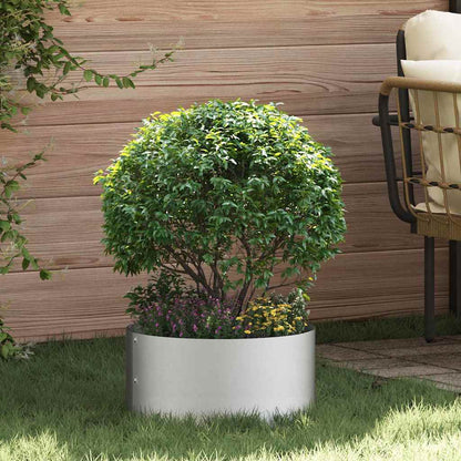 vidaXL Planter Ring 5 pcs Silver 40 x 40 x 20 cm Stainless Steel 1