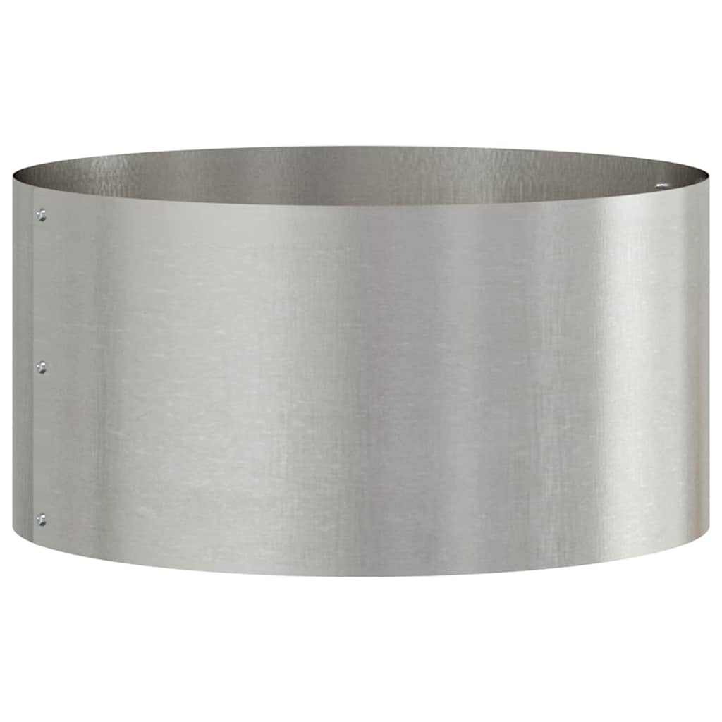 vidaXL Planter Ring 5 pcs Silver 40 x 40 x 20 cm Stainless Steel 5