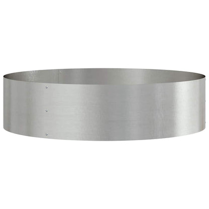 vidaXL Planter Ring Silver 80 x 80 x 20 cm Stainless Steel 2
