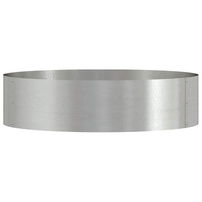 vidaXL Planter Ring Silver 80 x 80 x 20 cm Stainless Steel 5