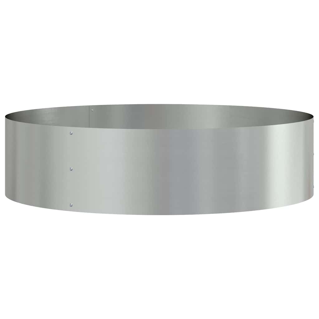 vidaXL Planter Ring 5 pcs Silver 80 x 80 x 20 cm Galvanised Steel 5