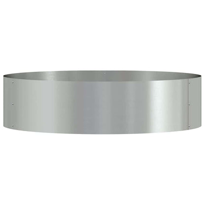 vidaXL Planter Ring 5 pcs Silver 80 x 80 x 20 cm Galvanised Steel 6