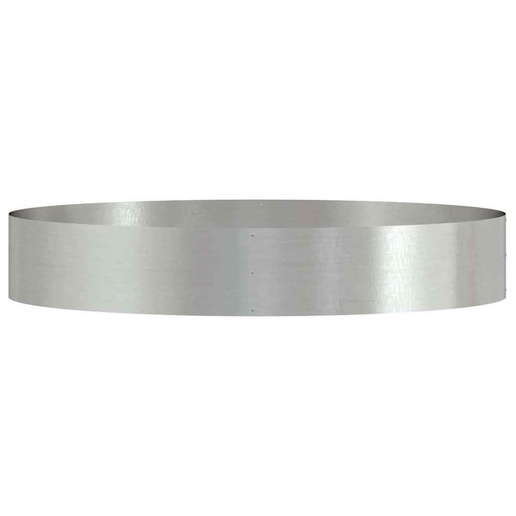 vidaXL Planter Ring Silver 120 x 120 x 20 cm Stainless Steel 5
