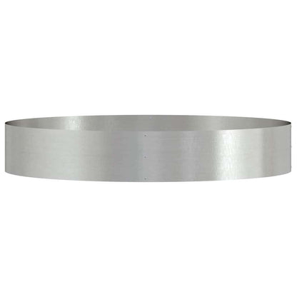 vidaXL Planter Ring Silver 120 x 120 x 20 cm Stainless Steel 5