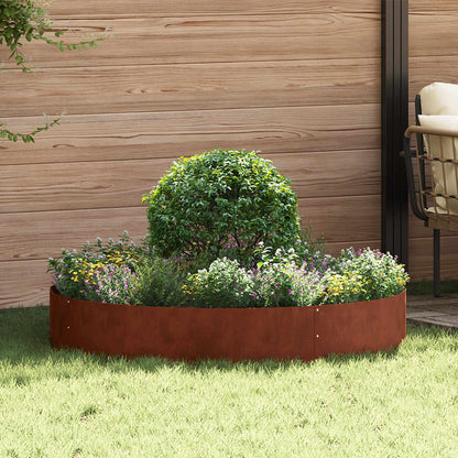 Planter Ring 120 x 120 x 20 cm 5 pcs 120 cm Weathering steel