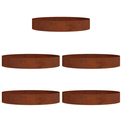 Planter Ring 120 x 120 x 20 cm 5 pcs 120 cm Weathering steel
