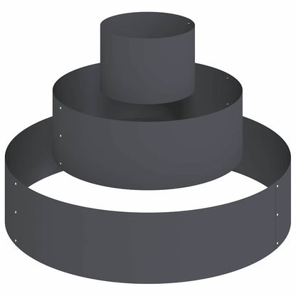 vidaXL Garden Planter Anthracite 90 x 90 x 20 cm Cold-rolled Steel 2