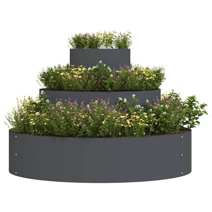 vidaXL Garden Planter Anthracite 90 x 90 x 20 cm Cold-rolled Steel 3