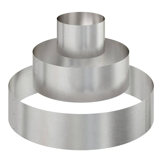Garden Planter Silver 90 x 90 x 20 cm Stainless steel Ø 90 cm