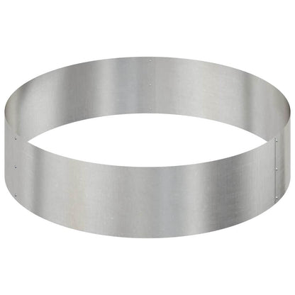 vidaXL Garden Planter Silver 90 x 90 x 20 cm Stainless Steel 5