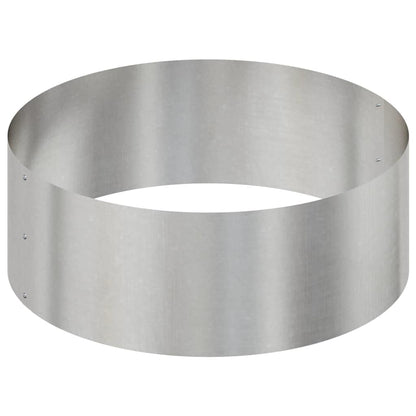 vidaXL Garden Planter Silver 90 x 90 x 20 cm Stainless Steel 6