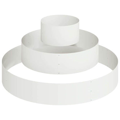 vidaXL Garden Planter White 120 x 120 x 20 cm Cold-rolled Steel 2