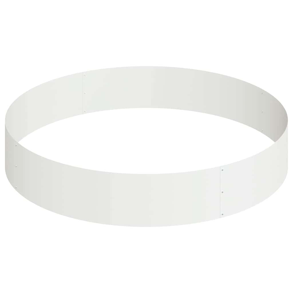 vidaXL Garden Planter White 120 x 120 x 20 cm Cold-rolled Steel 5