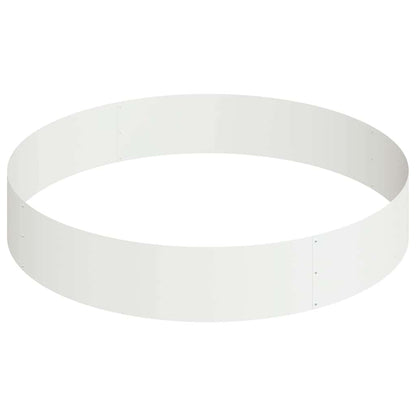 vidaXL Garden Planter White 120 x 120 x 20 cm Cold-rolled Steel 5