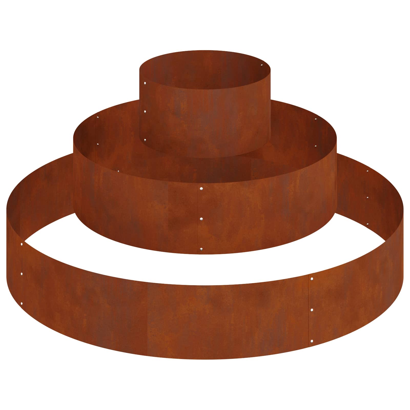 vidaXL Garden Planter Rusty 120 x 120 x 20 cm Weathering Steel 2