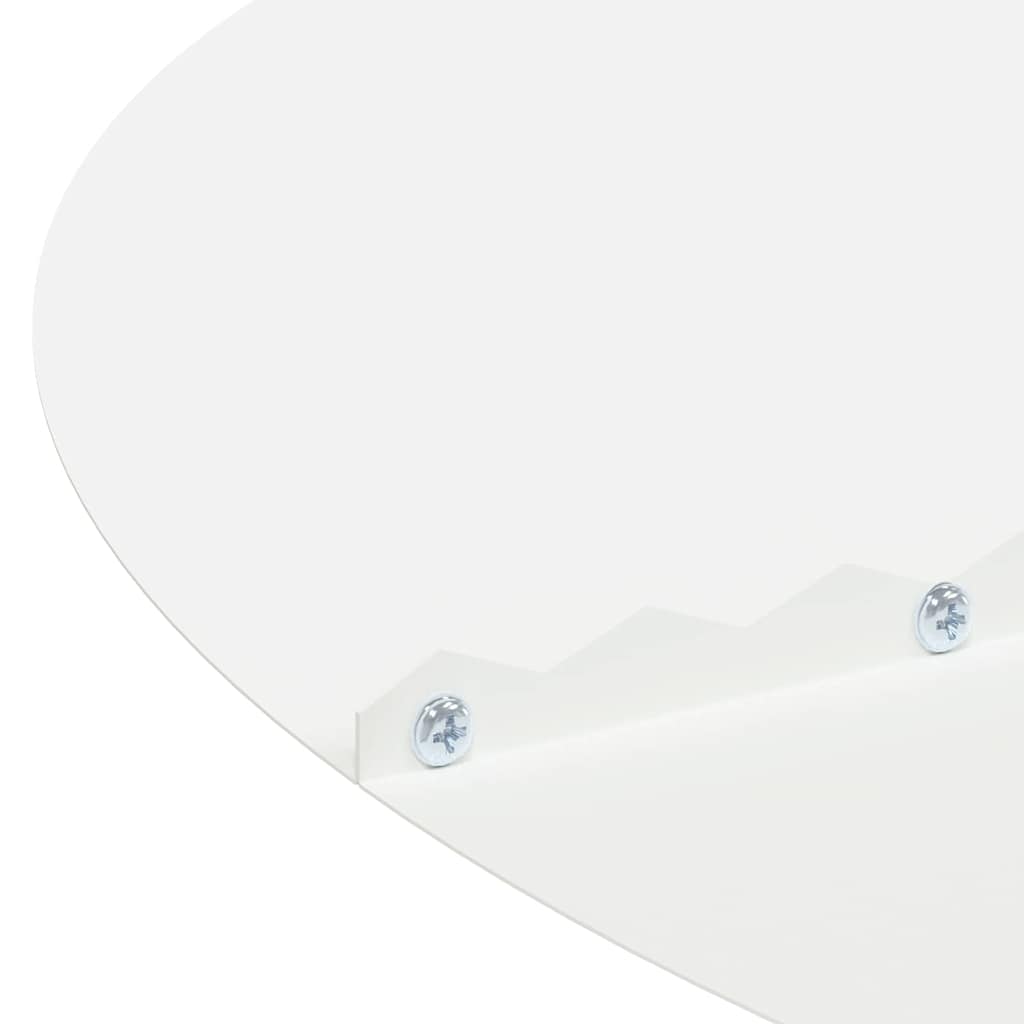 vidaXL suitable for Flat Tree Rings 5 pcs White Ø30/60 cm Steel 6
