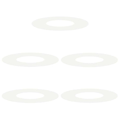 vidaXL suitable for Flat Tree Rings 5 pcs White Ø30/60 cm Steel 2