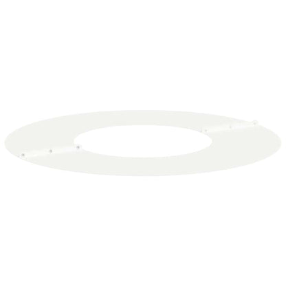 vidaXL suitable for Flat Tree Rings 5 pcs White Ø30/60 cm Steel 4