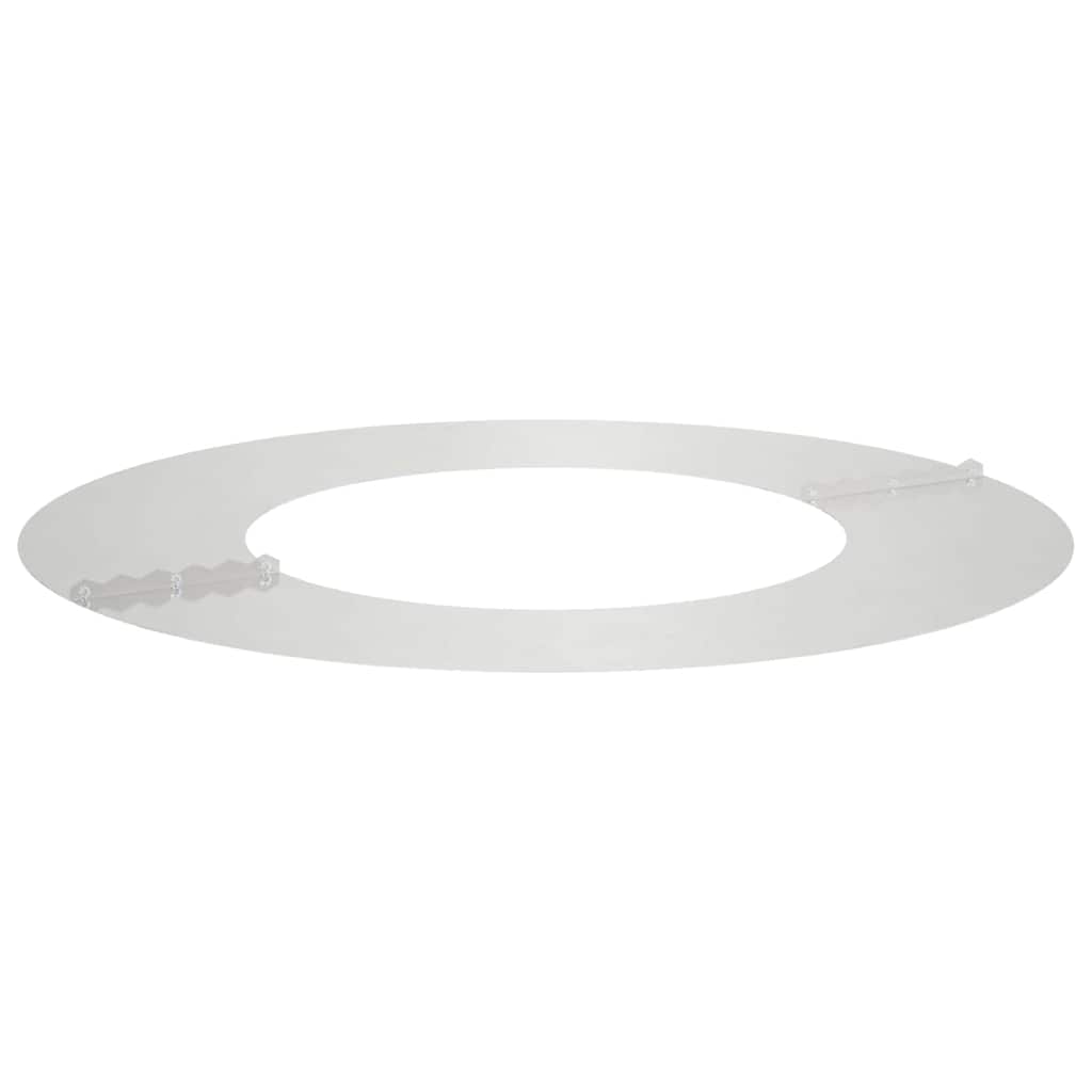 vidaXL suitable for Flat Tree Ring Silver Ø40/70 cm Stainless steel 4