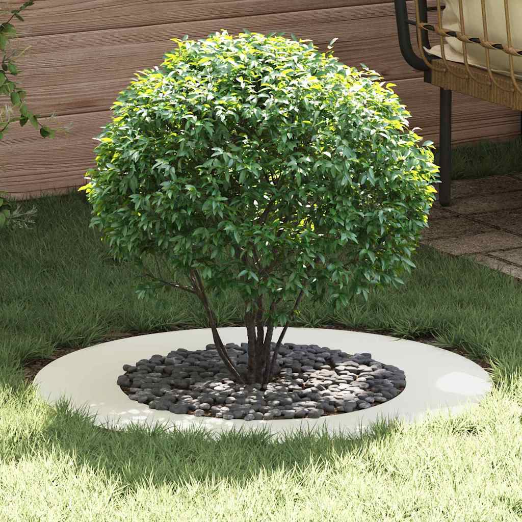 vidaXL suitable for Flat Tree Rings 5 pcs White Ø50/80 cm Steel 1