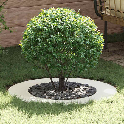 vidaXL suitable for Flat Tree Rings 5 pcs White Ø50/80 cm Steel 1