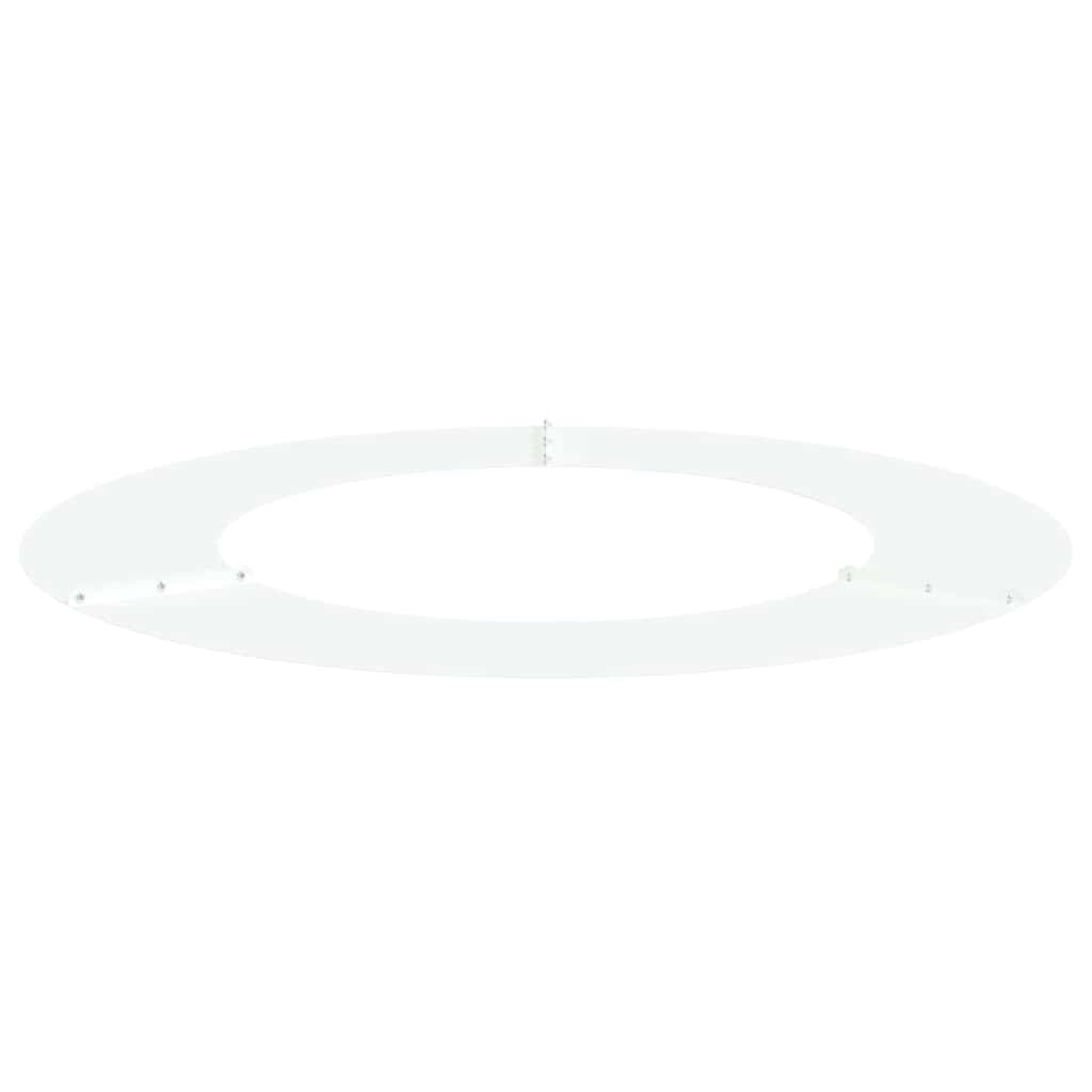 vidaXL suitable for Flat Tree Rings 5 pcs White Ø50/80 cm Steel 4