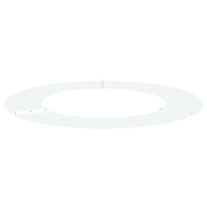 vidaXL suitable for Flat Tree Rings 5 pcs White Ø50/80 cm Steel 4