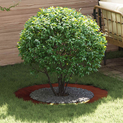 vidaXL suitable for Flat Tree Ring Rusty Ø60/90 cm 1