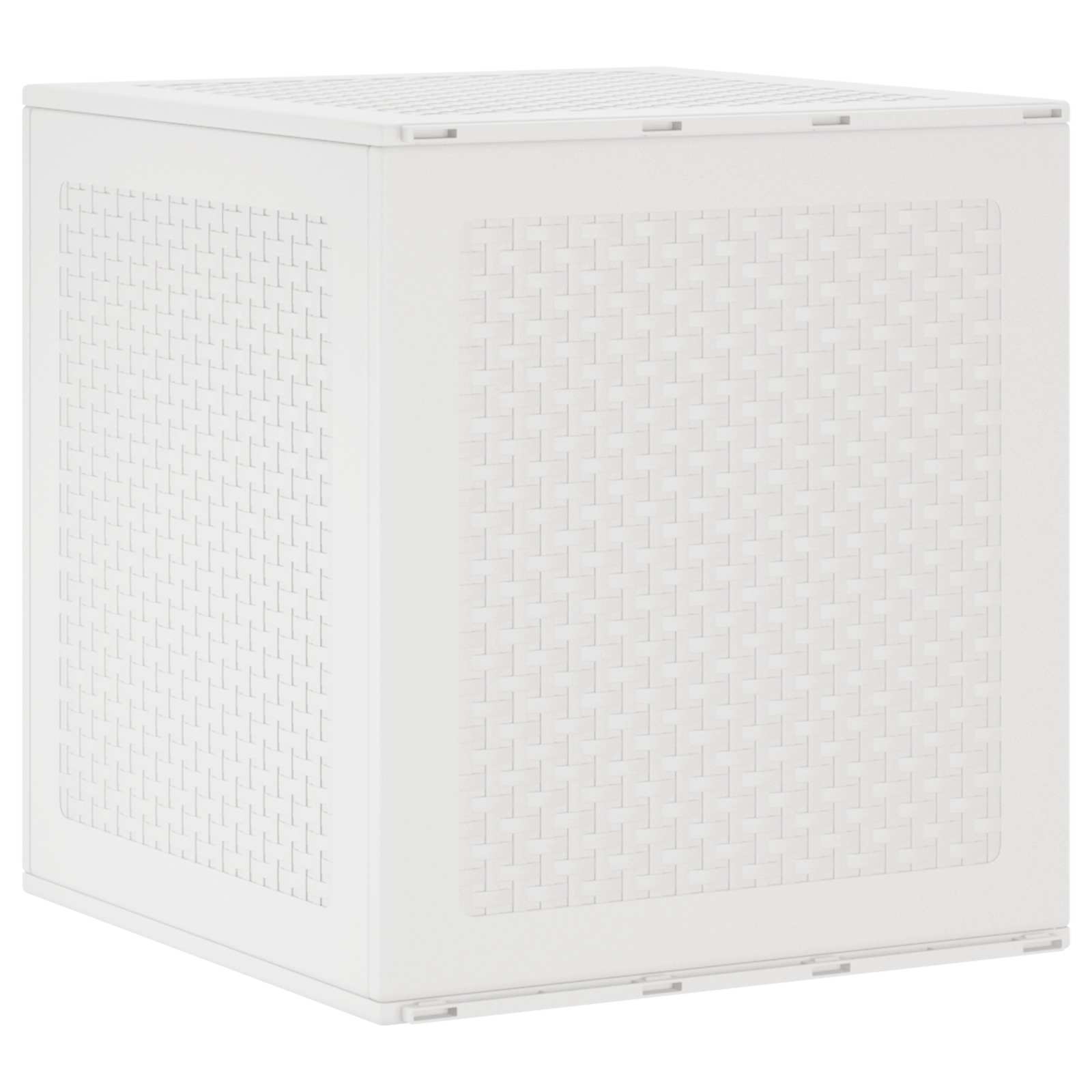 vidaXL Storage Box with Storage White 55 x 53 x 57 cm Polypropylene 1