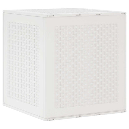 vidaXL Storage Box with Storage White 55 x 53 x 57 cm Polypropylene 1