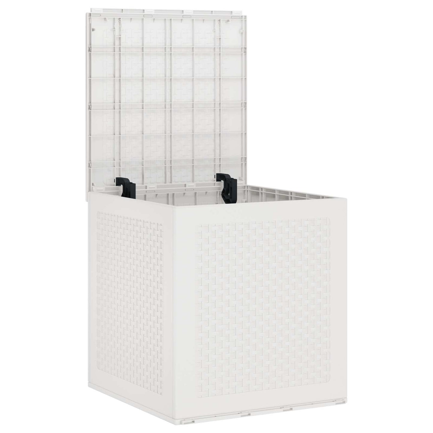 vidaXL Storage Box with Storage White 55 x 53 x 57 cm Polypropylene 3