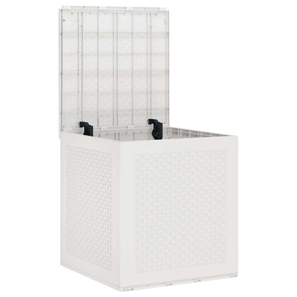vidaXL Storage Box with Storage White 55 x 53 x 57 cm Polypropylene 3