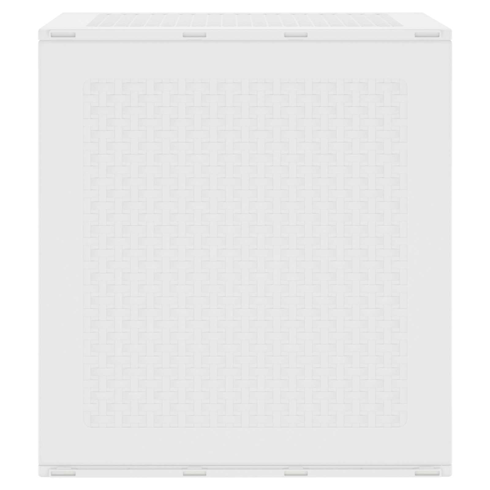 vidaXL Storage Box with Storage White 55 x 53 x 57 cm Polypropylene 4