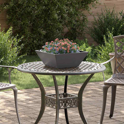 vidaXL Garden Planter 5 pcs Black 40 x 40 x 15 cm Cold-rolled Steel 1