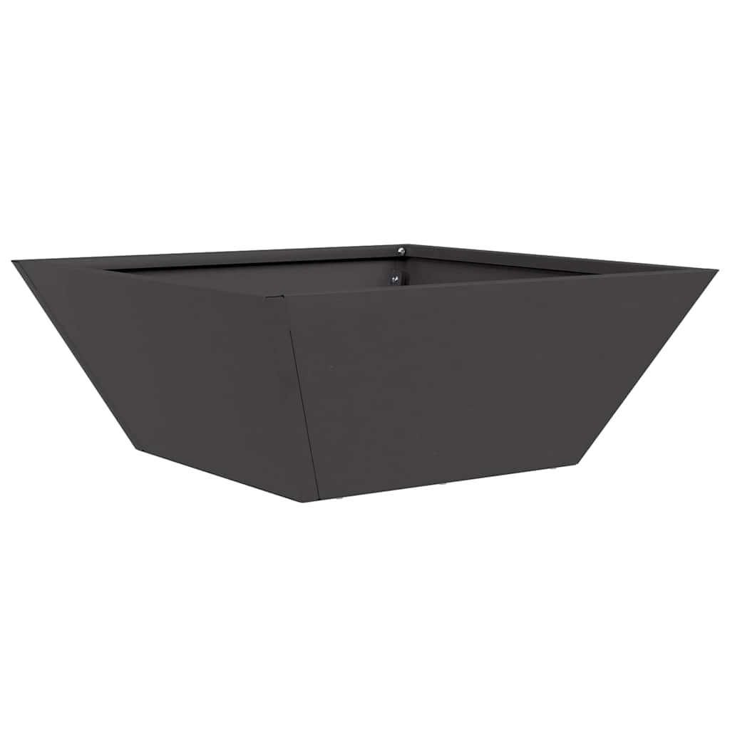 vidaXL Garden Planter 5 pcs Black 40 x 40 x 15 cm Cold-rolled Steel 5