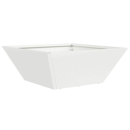 vidaXL Garden Planter 5 pcs White 40 x 40 x 15 cm Cold-rolled Steel 5
