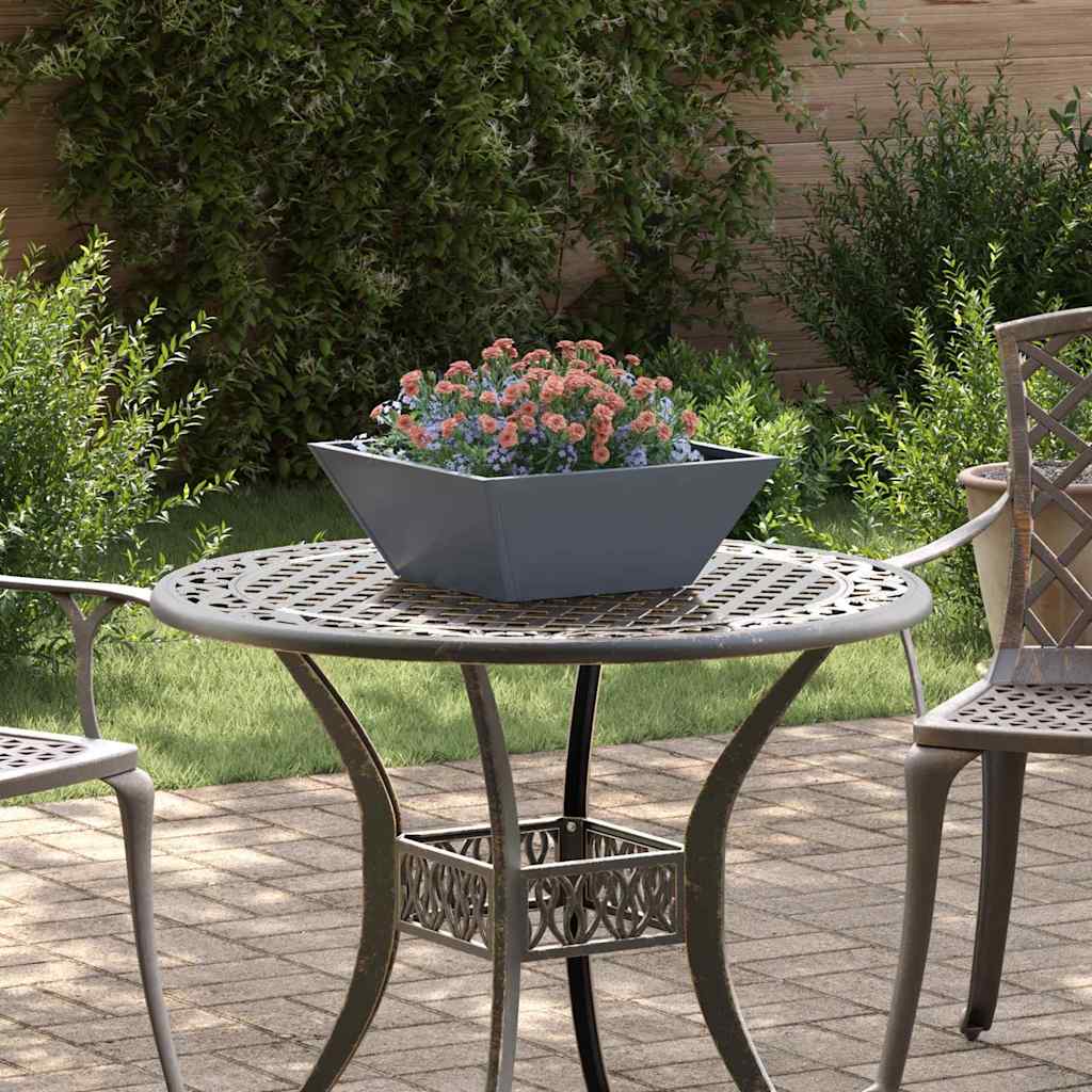 vidaXL Garden Planter 5 pcs Anthracite 40 x 40 x 15 cm 1