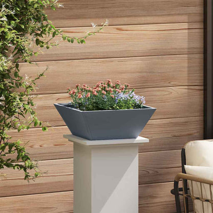 vidaXL Garden Planter 5 pcs Anthracite 40 x 40 x 15 cm 4
