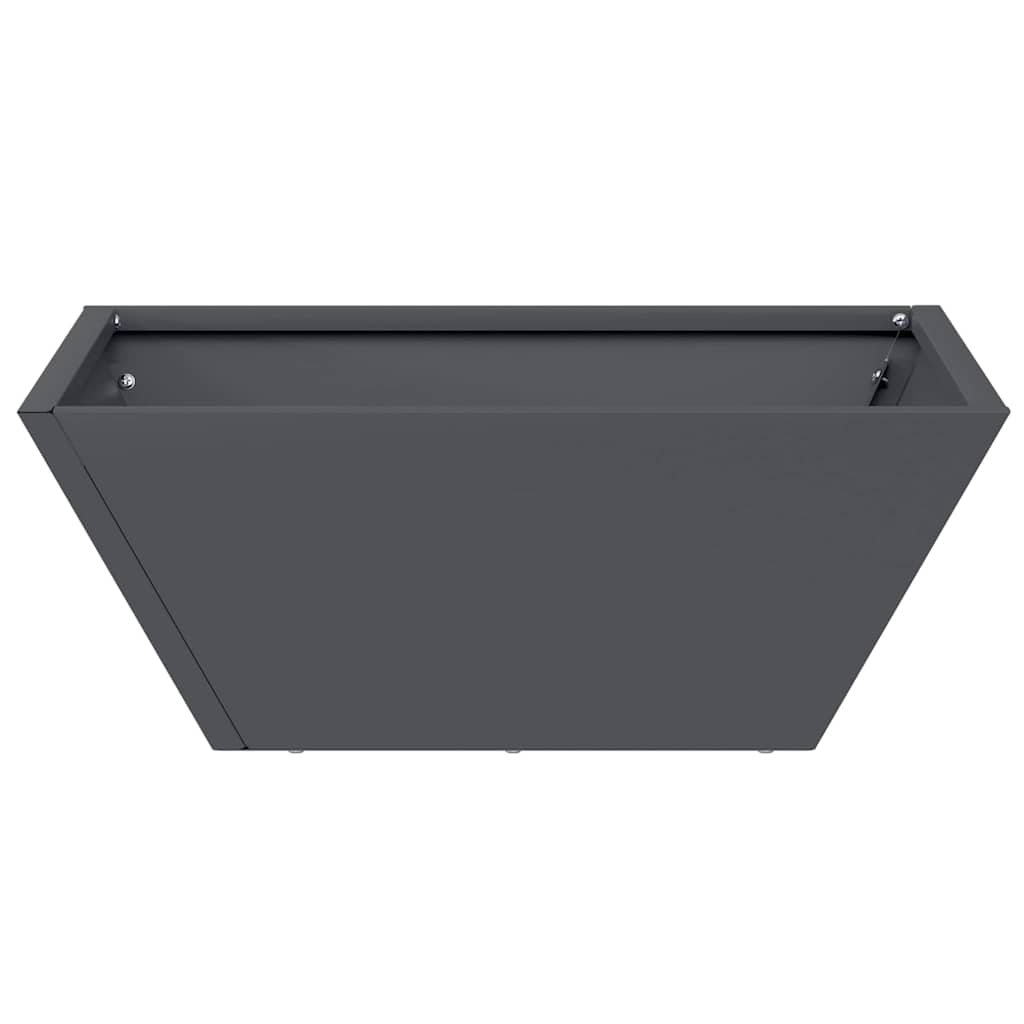 vidaXL Garden Planter 5 pcs Anthracite 40 x 40 x 15 cm 6