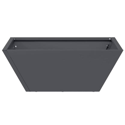 vidaXL Garden Planter 5 pcs Anthracite 40 x 40 x 15 cm 6